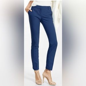 Express columnist ankle skinny dress pants navy blue